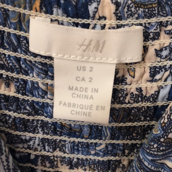 Blue & Yellow Paisley Midi Dress - Picture 3 of 4